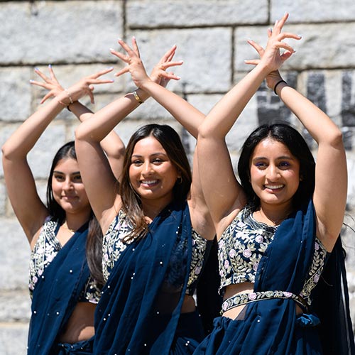 Several hundred students attend Wake Forest’s annual Holi Celebration, the Festival of Colors.