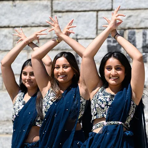 Several hundred students attend Wake Forest’s annual Holi Celebration, the Festival of Colors.