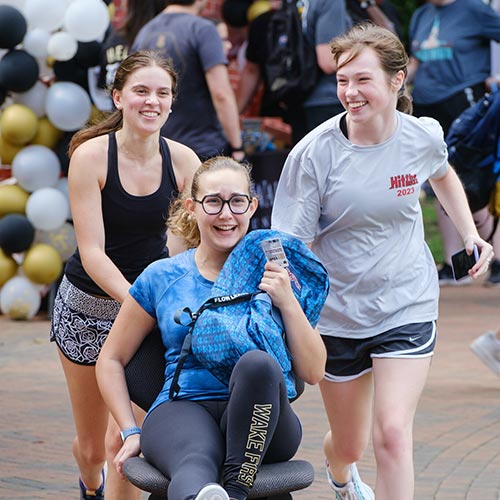 Students participate in the annual Hit the Bricks event
