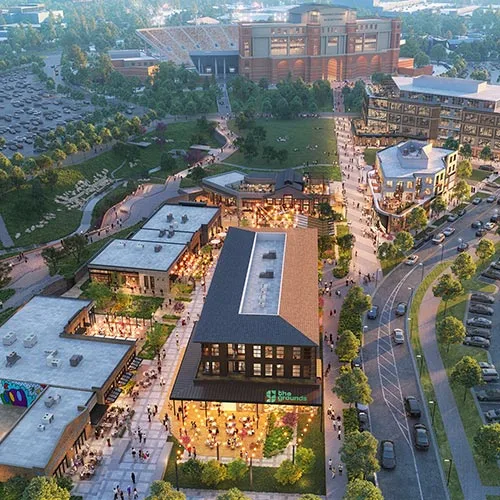 The Grounds, shown here as a proposed architectural rendering.