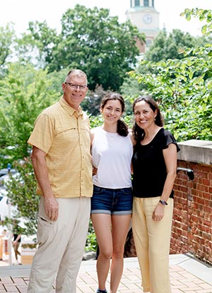 Wake Forest University hosts an Alumni Families Luncheon for graduates and their families.
