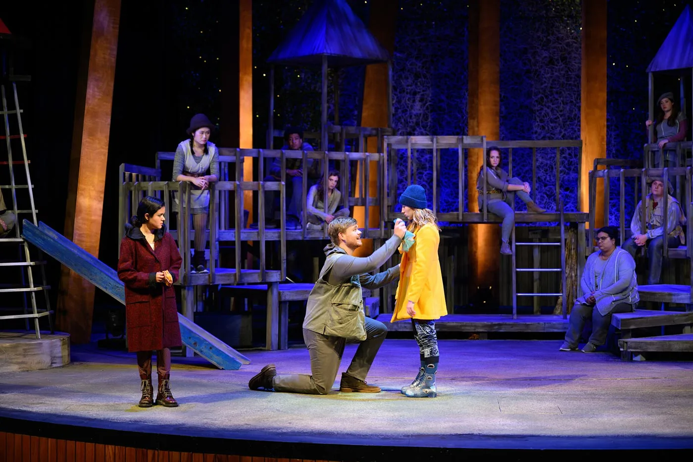 The cast of This Girl Laughs, This Girls Cries, This Girl Does Nothing theatre production.