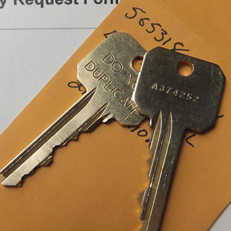 two sample keys for campus property