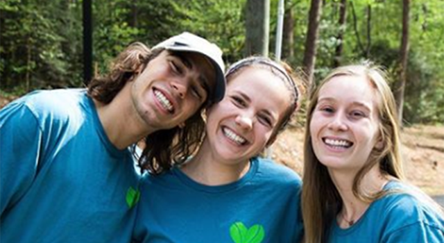 Sustainability student volunteers