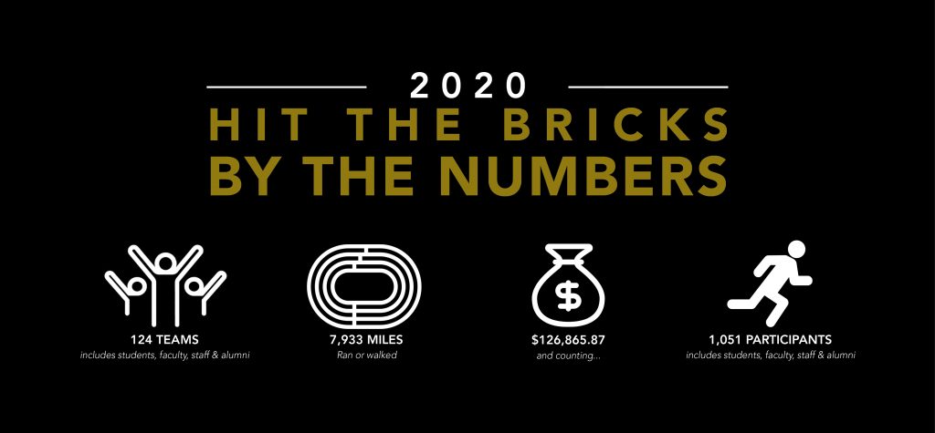 2020 Hit The Bricks By The Numbers