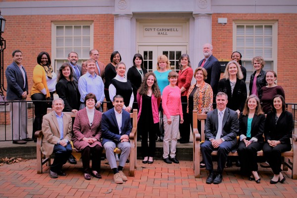 Group photo in front of Carswell Hall