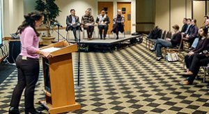 Presentation in Benson Center at WFU