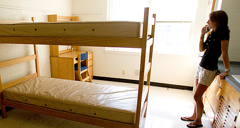 Today's college students unpack high expectations and anxiety when they move into their residence-hall rooms.