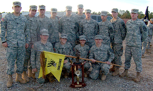 The Wake Forest Army ROTC Demon Deacon Battalion.