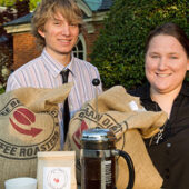 Juniors JT Peifer and Kari Heuer are building a specialty coffee business, one bag at a time.