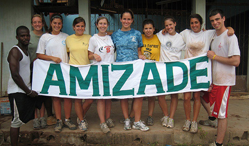 The Wake Forest student group in Brazil last year.