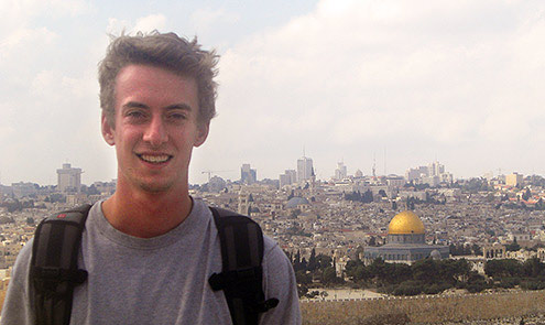 Teddy Aronson has gained a greater understanding of the people, culture and food of the Middle East while studying in Jordan.