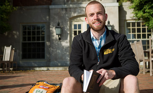 A.J. Warr received this year’s Christman Award, Wake Forest’s highest student award for service.