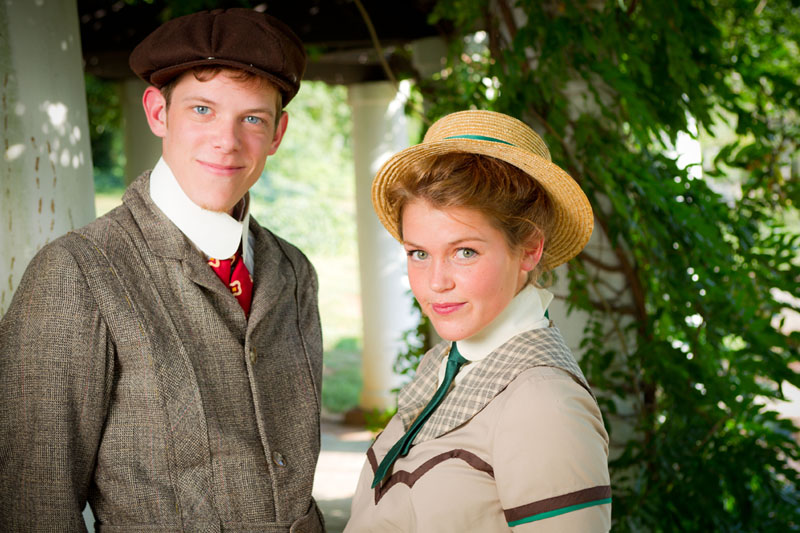 Mara McCaffrey and Jake Meyers star in the Wake Forest Theatre production of Smash, by Jeffrey Hatcher, directed by theatre professor Cindy Gendrich, opening in the Main Stage Theatre on September 17, 2010.