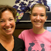 Mother and daughter on move-in day