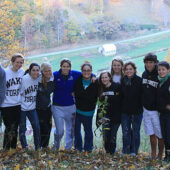 Wake Forest students at Cove Creek Farm