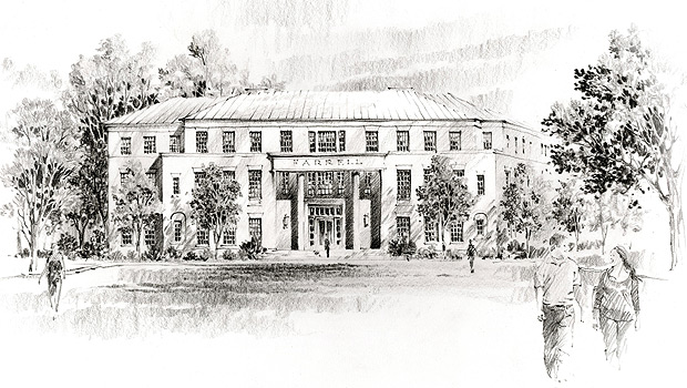 Sketch of future Schools of Business building