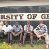 Wake students at the University of Ghana