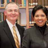 President Nathan Hatch and PepsiCo CEO Indra K. Nooyi