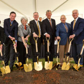 Shovels in the ground