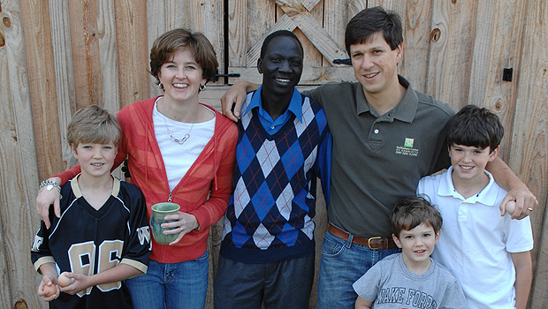 The Bragg family and James Lubo