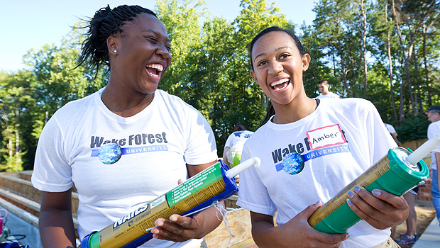 Lena Nelson (left) and Amber Burton