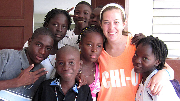 Katie Tassinari in Haiti