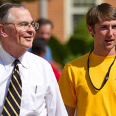 President Nathan Hatch and Roman Nelson