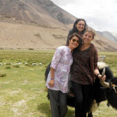 Carrie Stokes, Kendall Hack and Rachel Handel in India