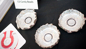 CD candy bowls