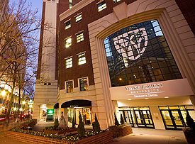 Charlotte Center at night