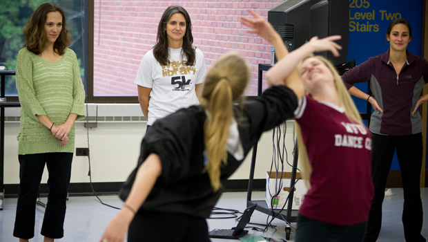 Students dance