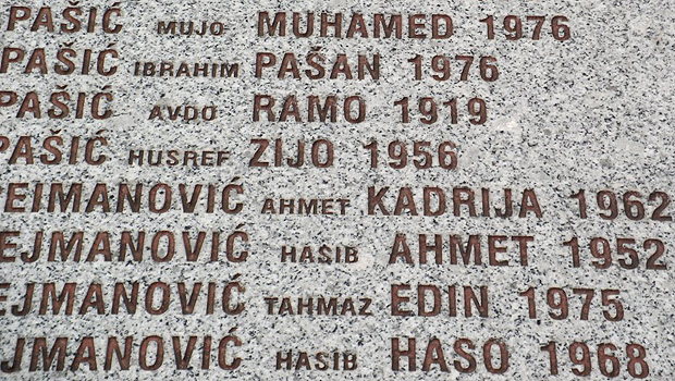 List of names of the dead
