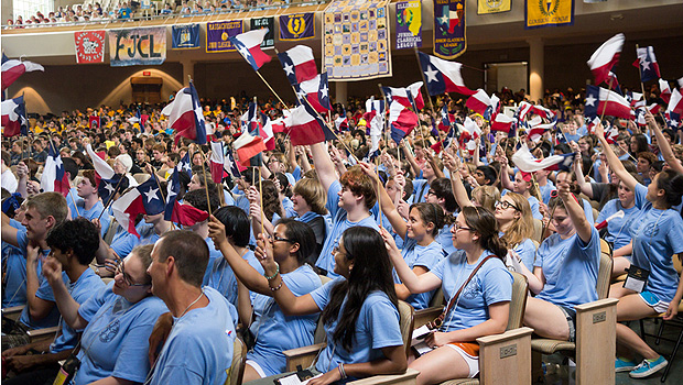 High school students from across North America attend the National Junior Classics League annual conference at Wake Forest University.