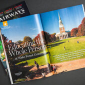 Wake Forest is featured in U.S. Airways Magazine.