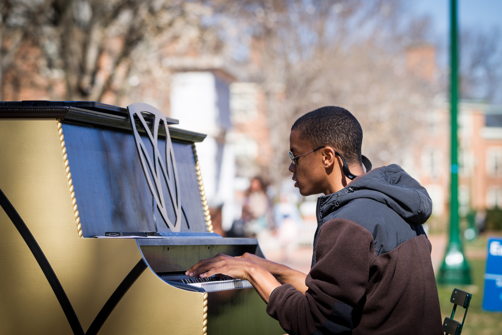 new piano on the quad