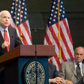 Sen. John McCain speaks at Wake Forest University