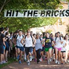 Runners take off at the start of Hit The Bricks.