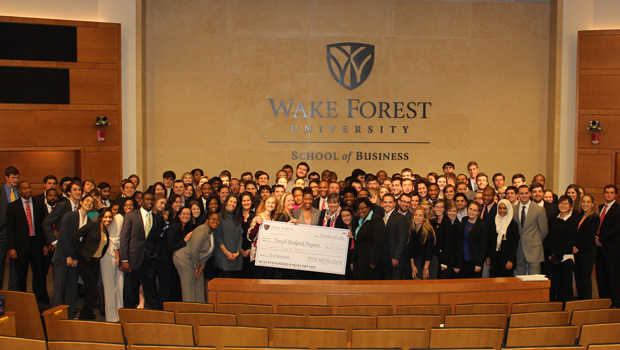 Wake Forest School of Business students