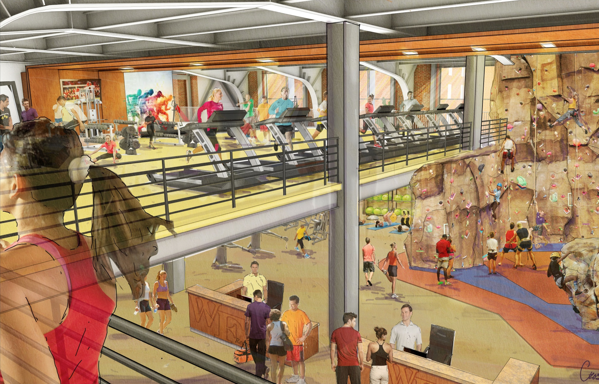 Reynolds gym rendering