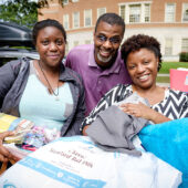 WFU students at move-in day