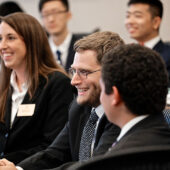 Business students in a classroom