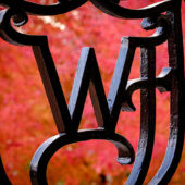 Wake Forest logo in wrought iron