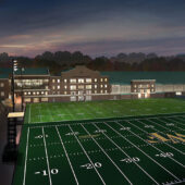 Exterior rendering of Sutton Sports Performance Center