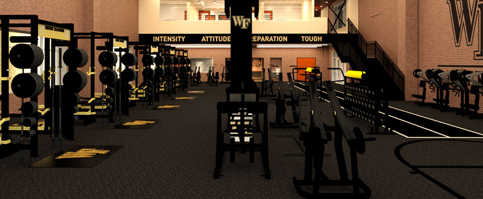 Interior of the Shah Basketball Complex