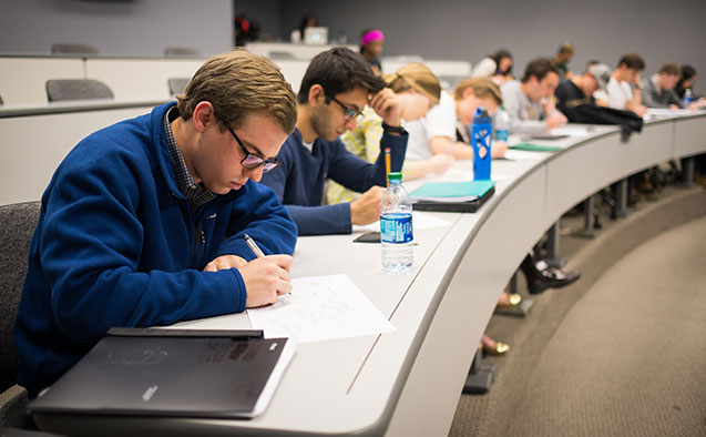 Students in a classroom