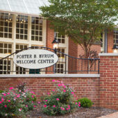 Entrance to the Porter B. Byrum Welcome Center