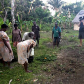 Wake Forest graduate student Scott E. Schimmel filming in Vanuatu