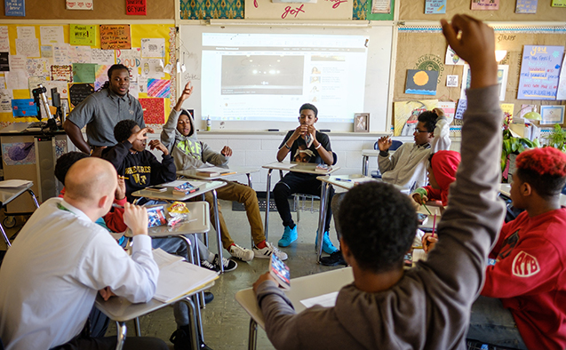 Wake Forest student-athletes read to local school children