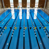 The new pool in Reynolds Gym at Wake Forest